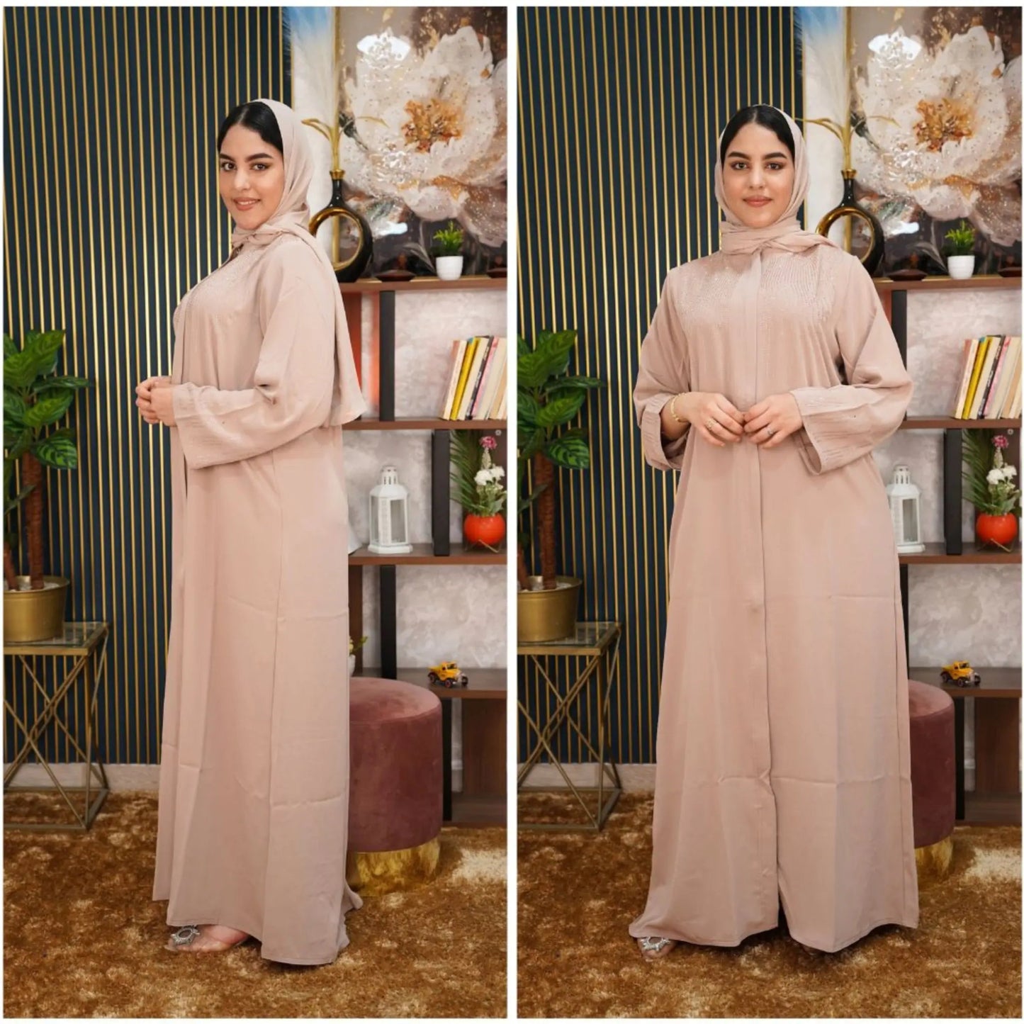 عباية نور بالفولار