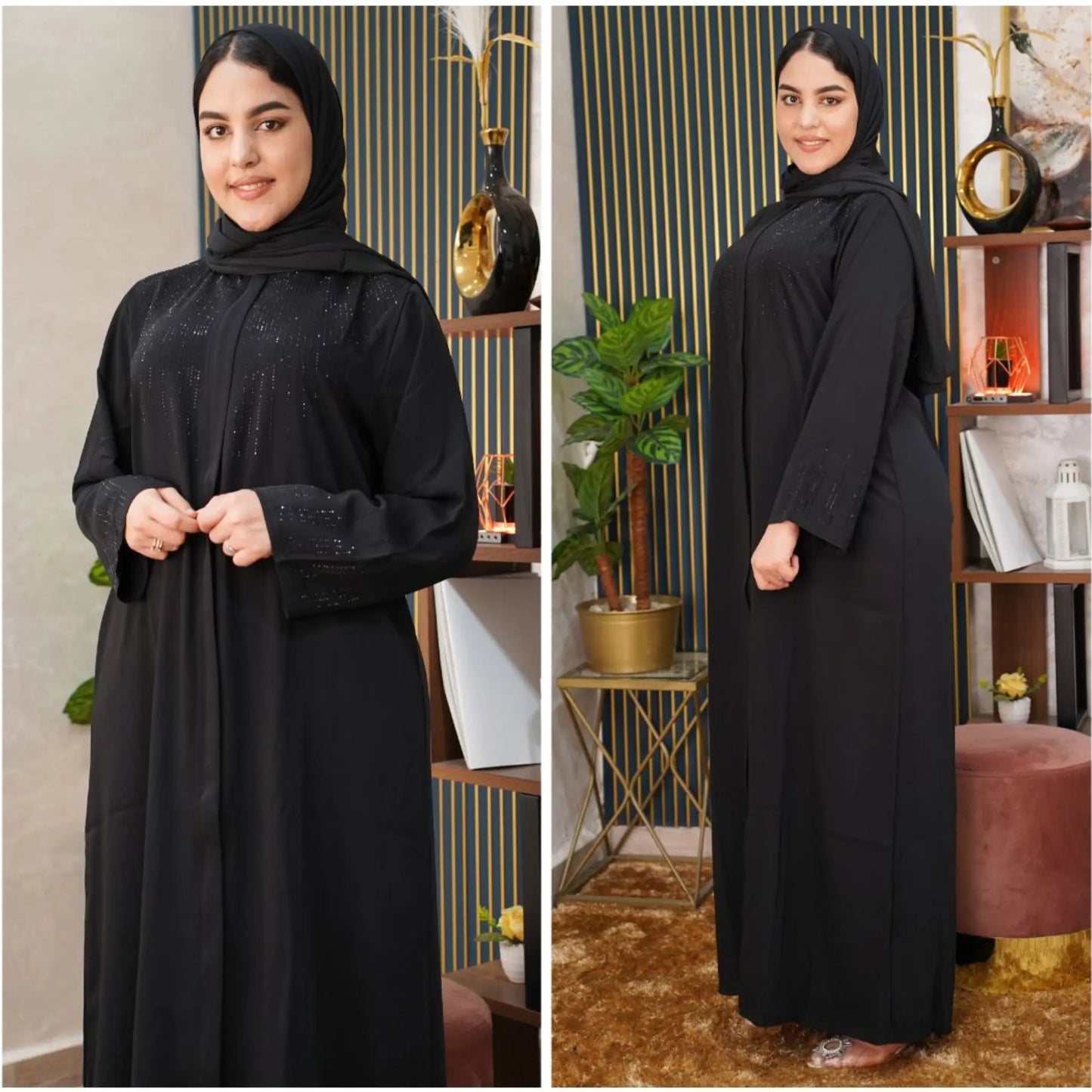 عباية نور بالفولار